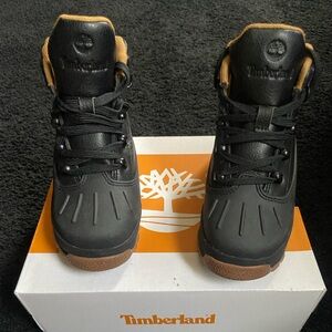 Timberland Kids Black and Tan Boots